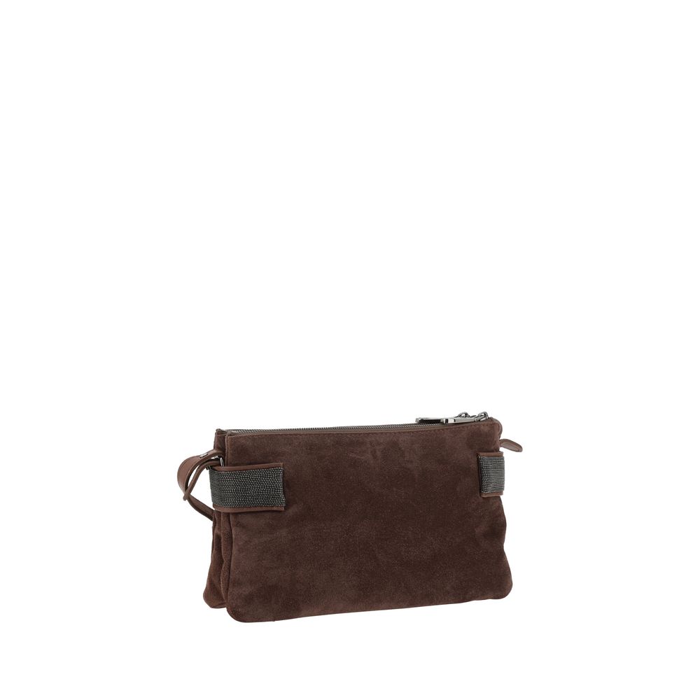 Brunello Cucinelli Suede leather Shoulder Bag Brunello Cucinelli