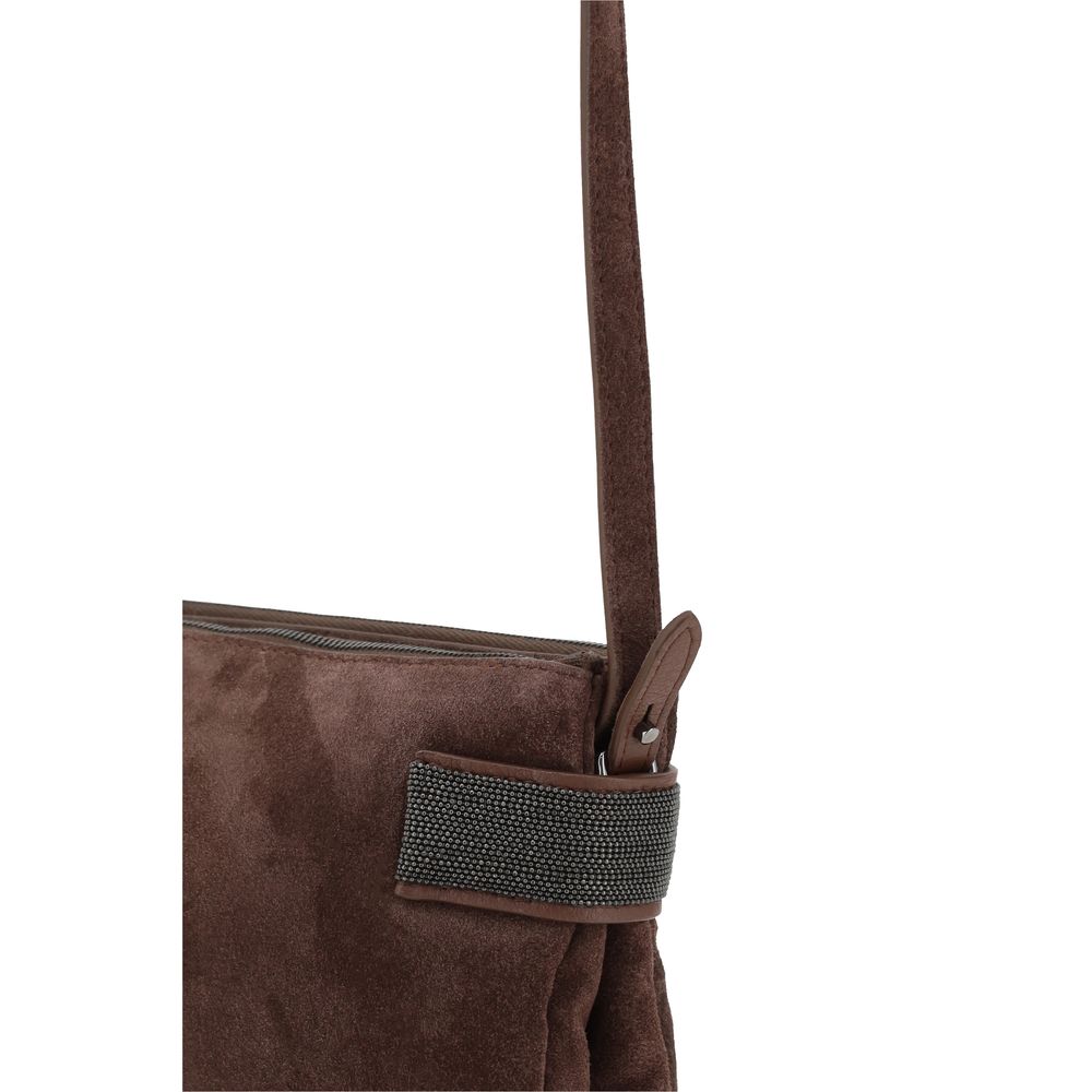 Brunello Cucinelli Suede leather Shoulder Bag Brunello Cucinelli