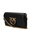 PINKO Black Leather Clutch Bags PINKO