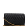 PINKO Black Leather Clutch Bags PINKO