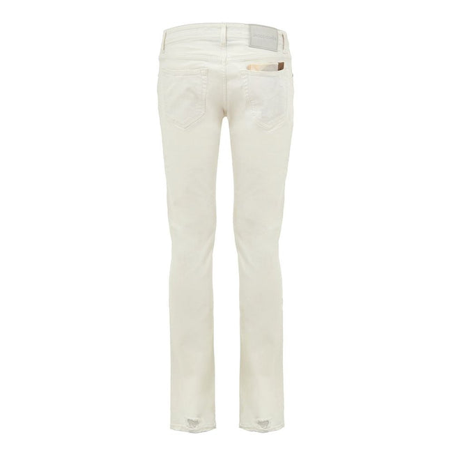 Jacob Cohen White Cotton Skinny Jean Jacob Cohen