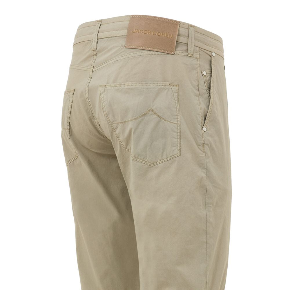 Jacob Cohen Beige Cotton Casual Pant Jacob Cohen