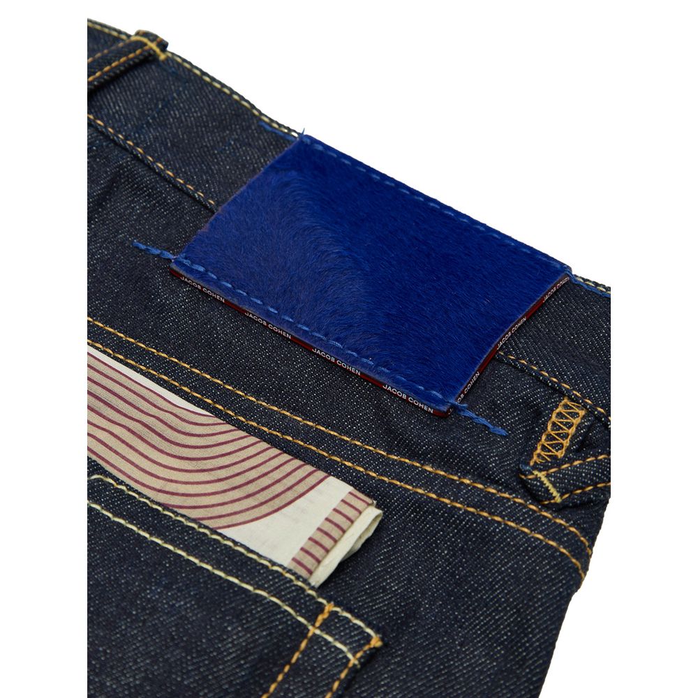 Jacob Cohen Blue Polyester Tapered Jean Jacob Cohen