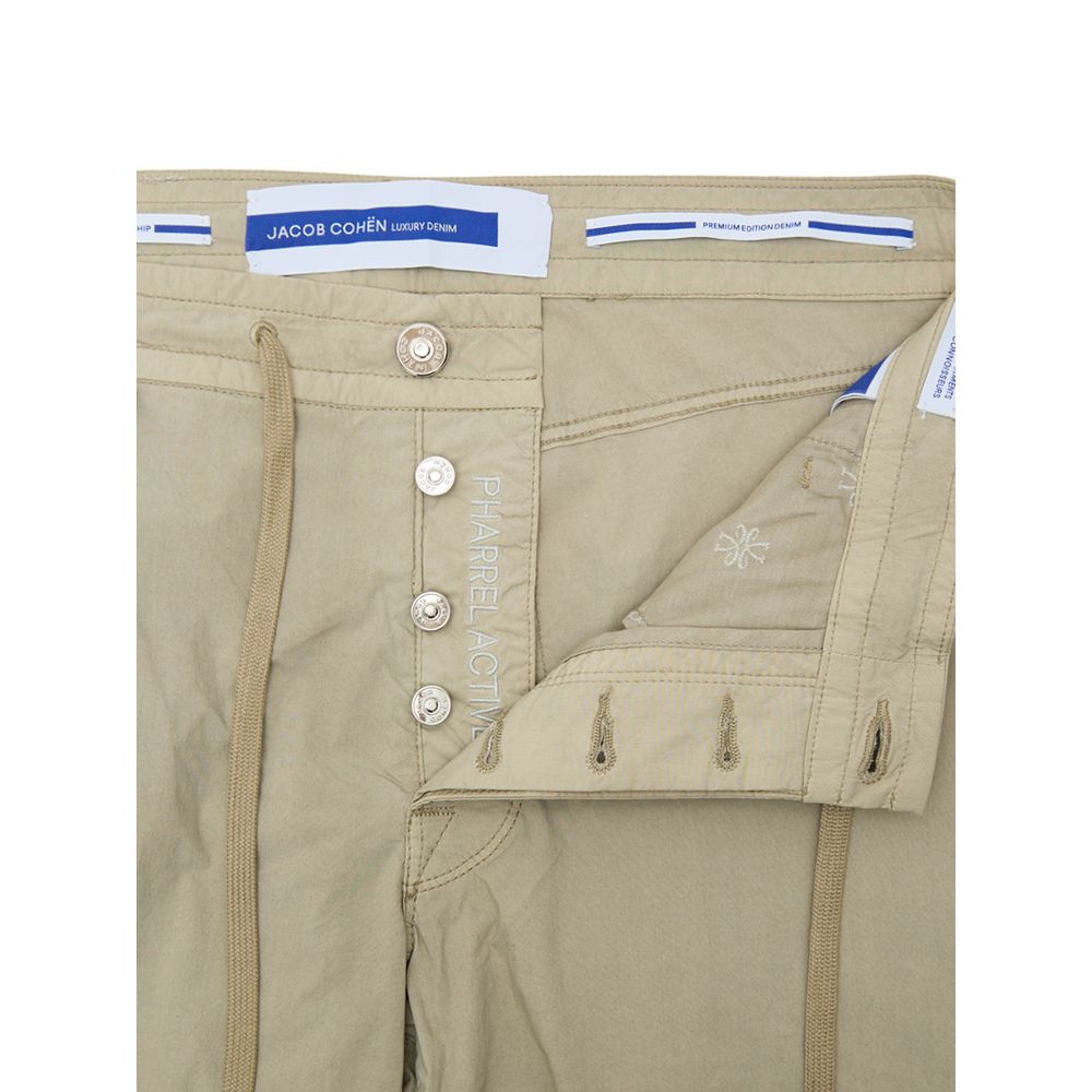 Jacob Cohen Beige Cotton Casual Pant Jacob Cohen