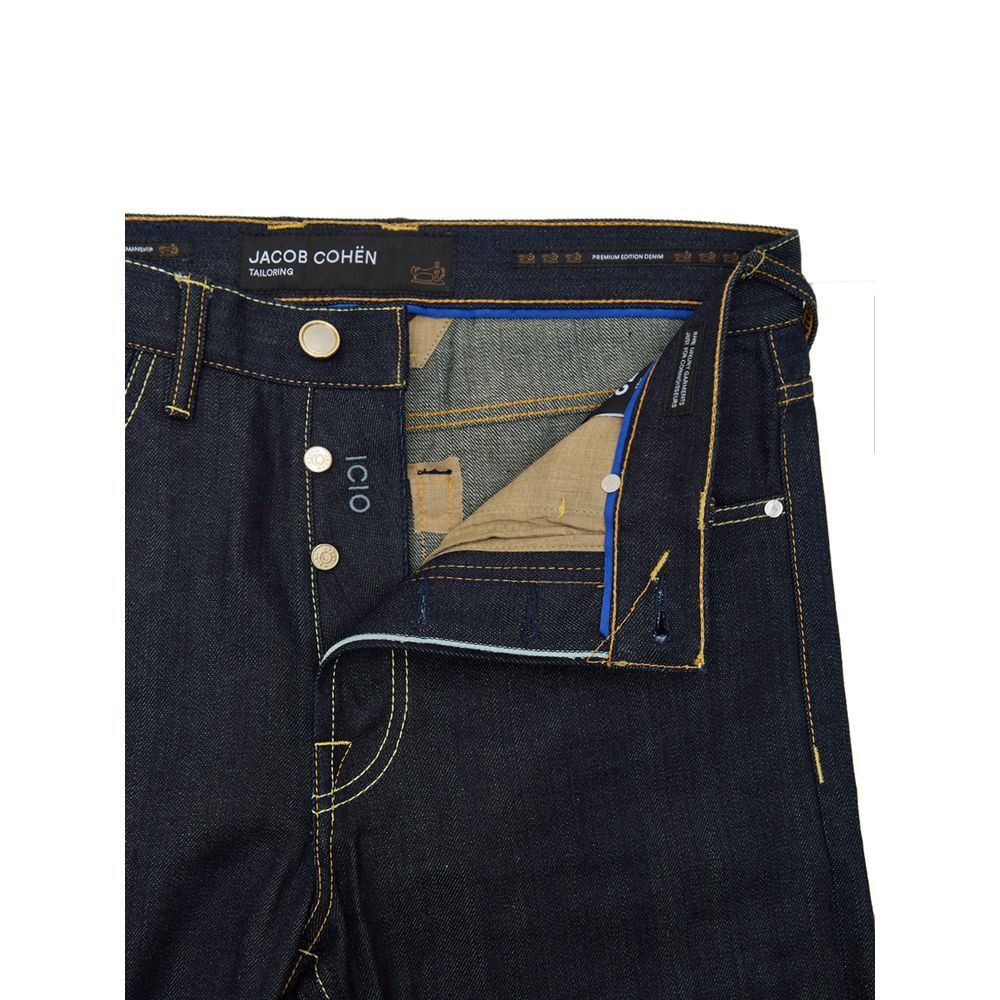 Jacob Cohen Blue Polyester Tapered Jean Jacob Cohen