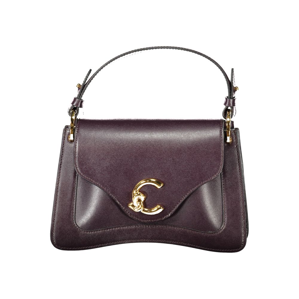 Coccinelle Purple Leather Handbag Coccinelle