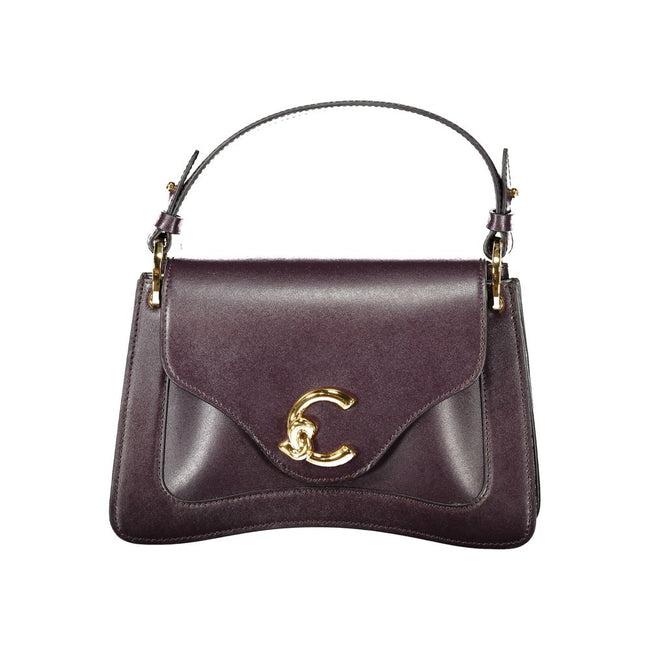 Coccinelle Purple Leather Handbag Coccinelle