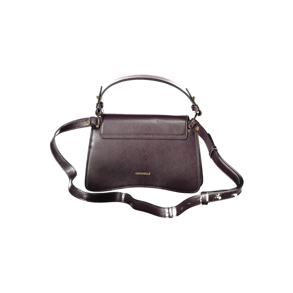 Coccinelle Purple Leather Handbag Coccinelle