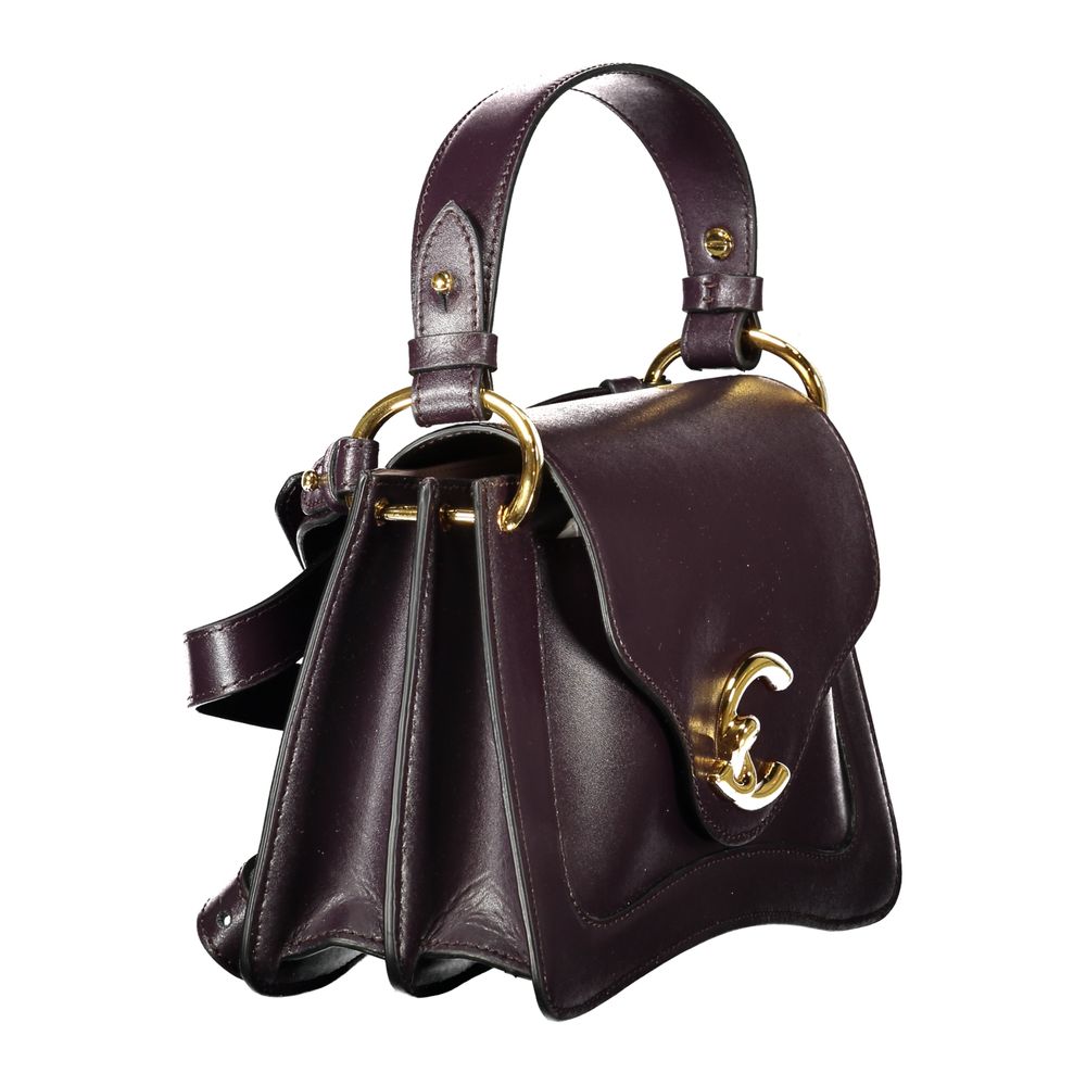 Coccinelle Purple Leather Handbag Coccinelle