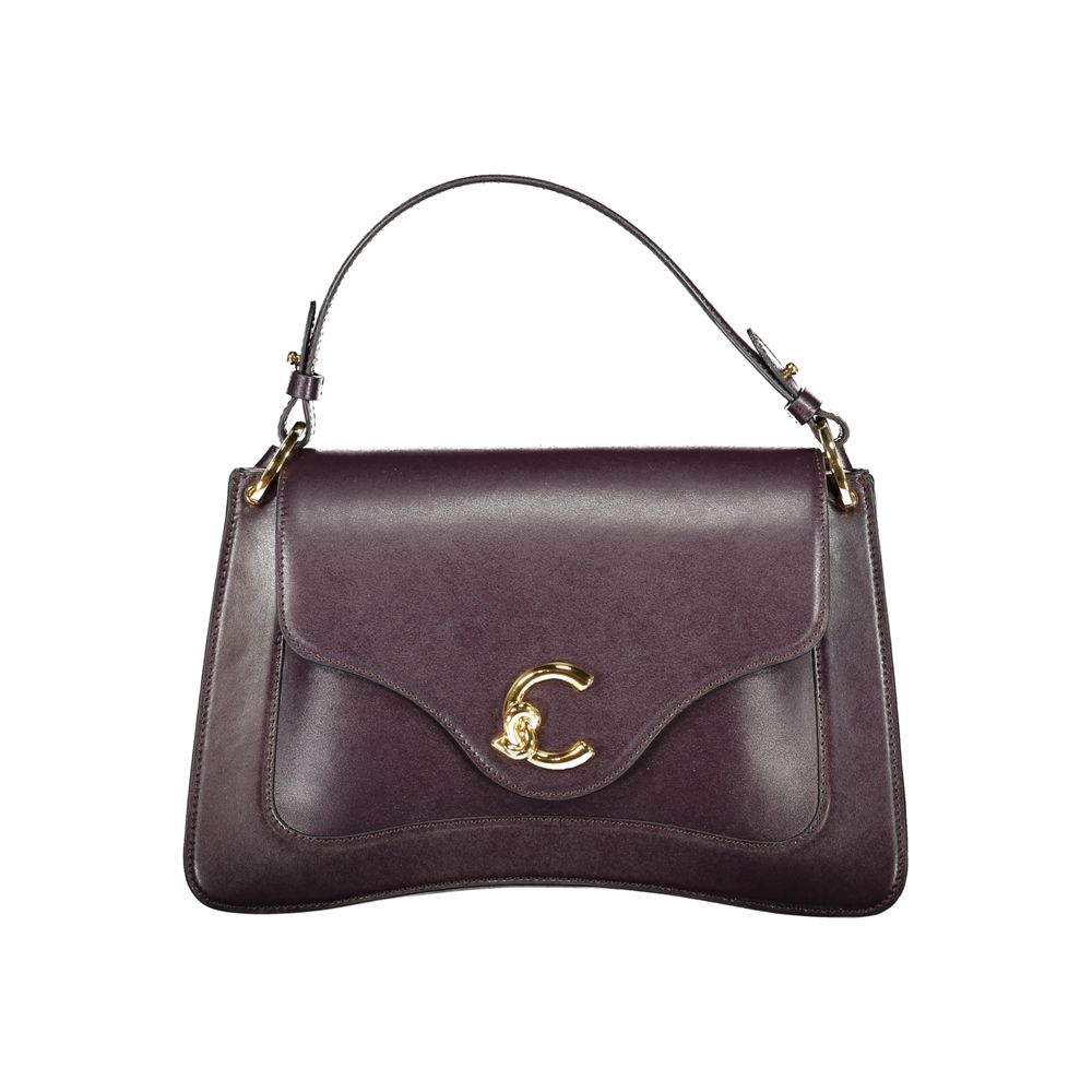 Coccinelle Purple Leather Handbag Coccinelle