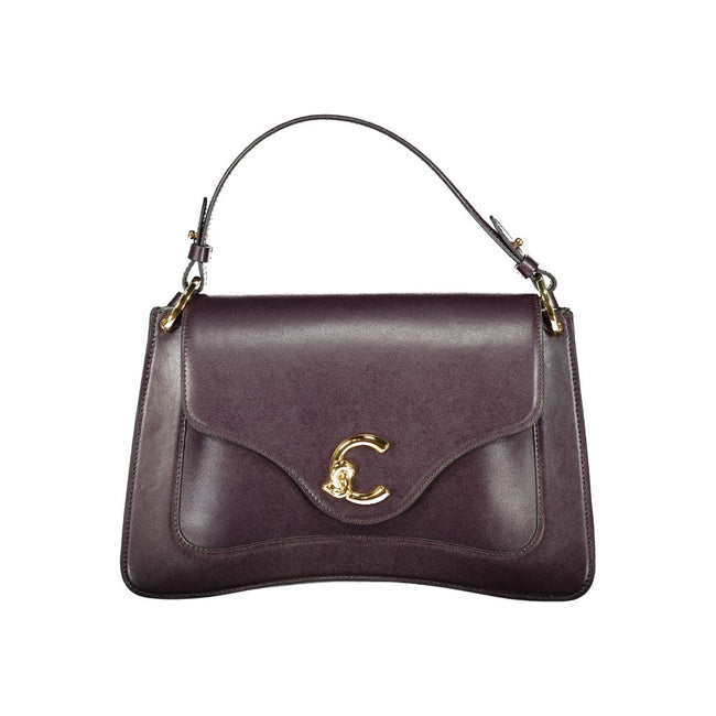 Coccinelle Purple Leather Handbag Coccinelle