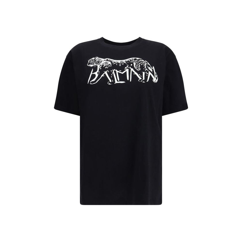 Balmain Black Cotton T-Shirt Balmain