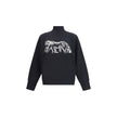 Balmain Leopard Print High-neck Sweatshirt Balmain