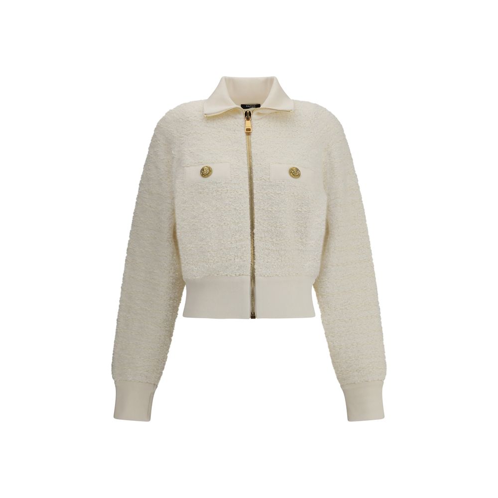 Balmain Tweed Bomber Jacket Balmain