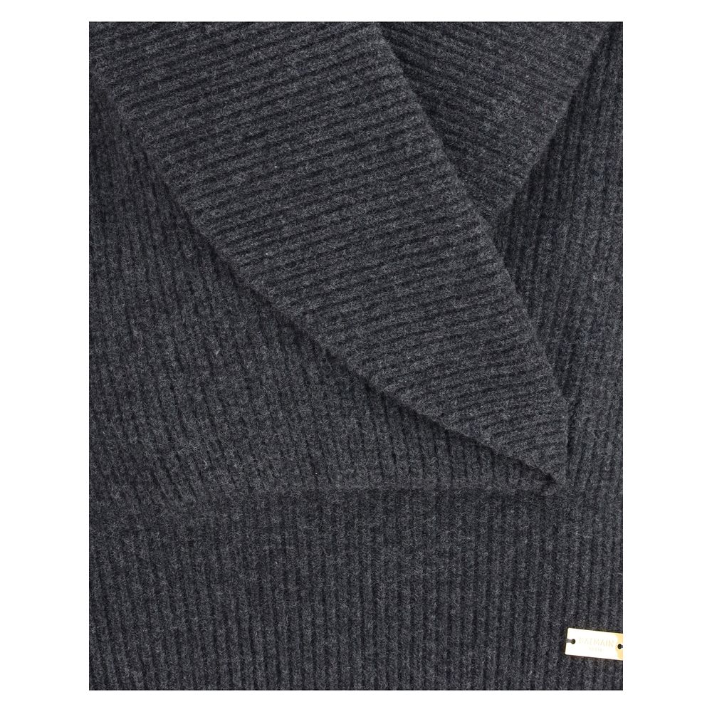 Balmain Oversized wrap-effect Sweater Balmain