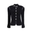 Giorgio Armani Silk Blazer with decorative metal shank buttons Giorgio Armani