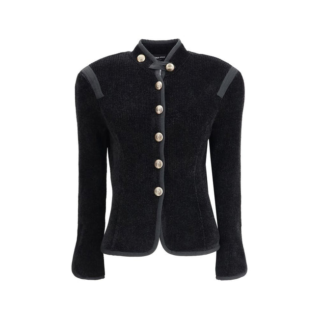 Giorgio Armani Silk Blazer with decorative metal shank buttons Giorgio Armani