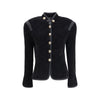 Giorgio Armani Silk Blazer with decorative metal shank buttons Giorgio Armani