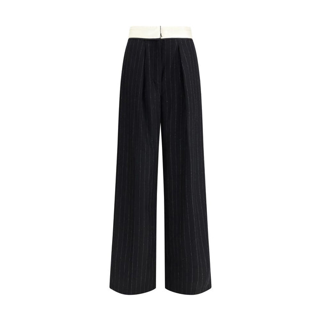 Forte_Forte Sartorial high-waisted pinstripe wool-blend Trousers Forte_Forte
