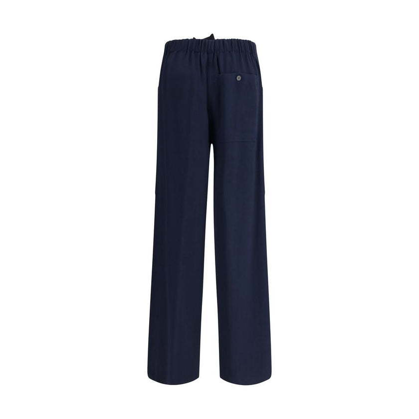 Forte_Forte Blue Cotton Casual Pants Forte_Forte