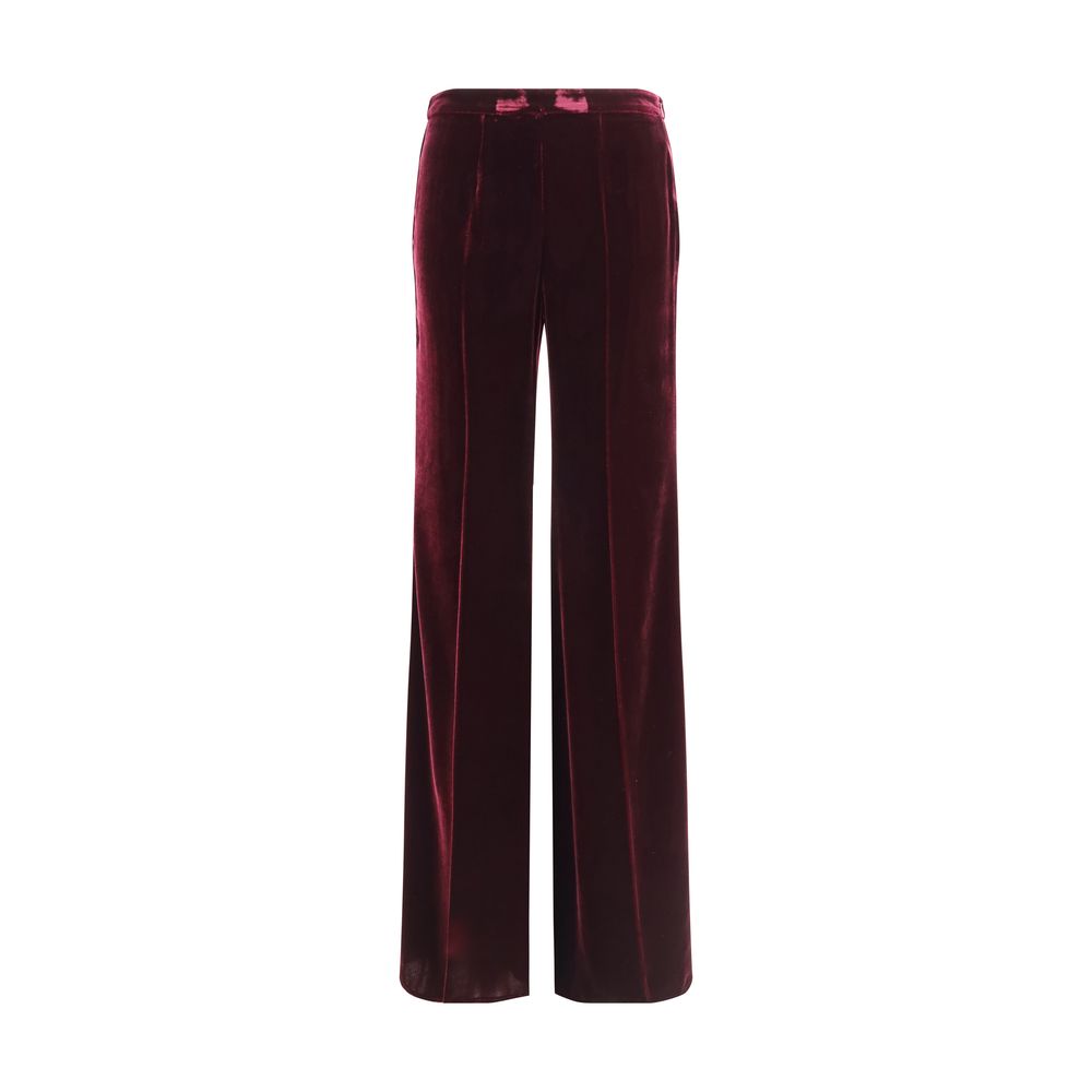 Forte_Forte Flared Trousers in smooth Velvet Forte_Forte