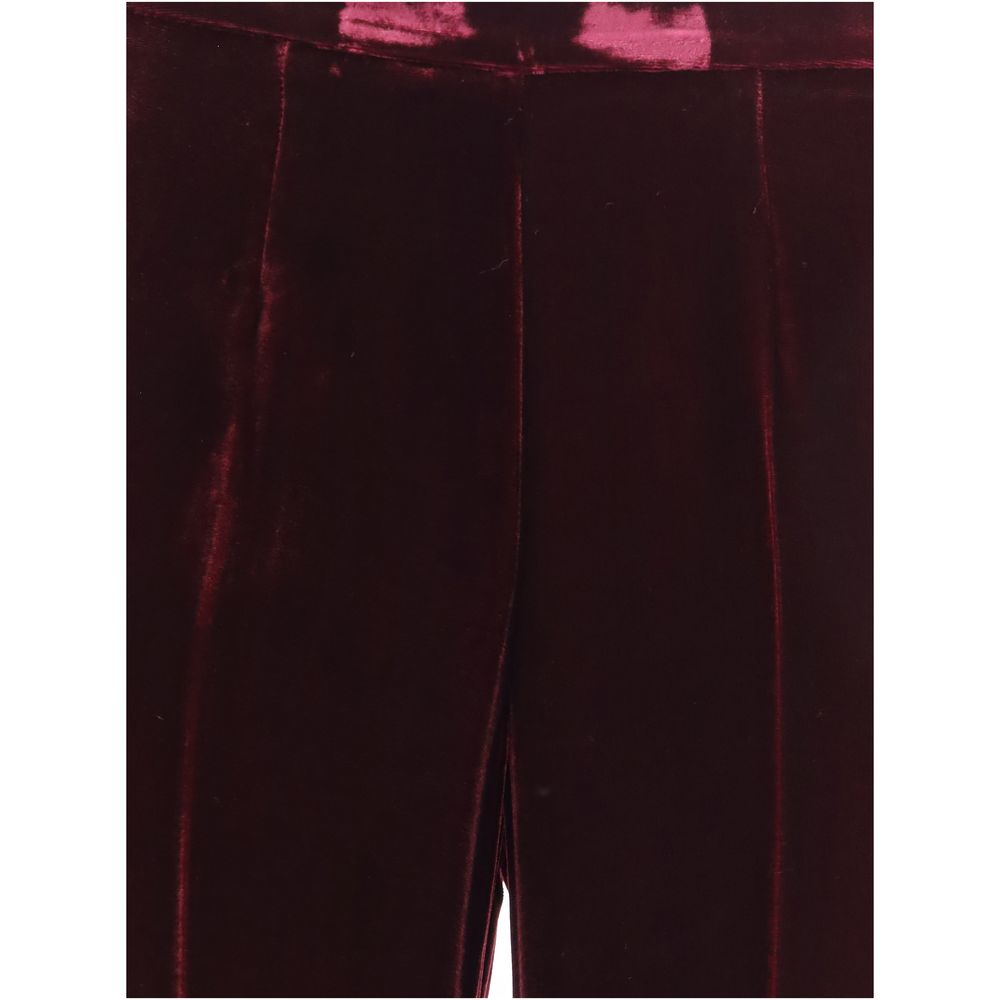 Forte_Forte Flared Trousers in smooth Velvet Forte_Forte