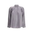Forte_Forte Crater-collar Shirt in habotai Silk Forte_Forte