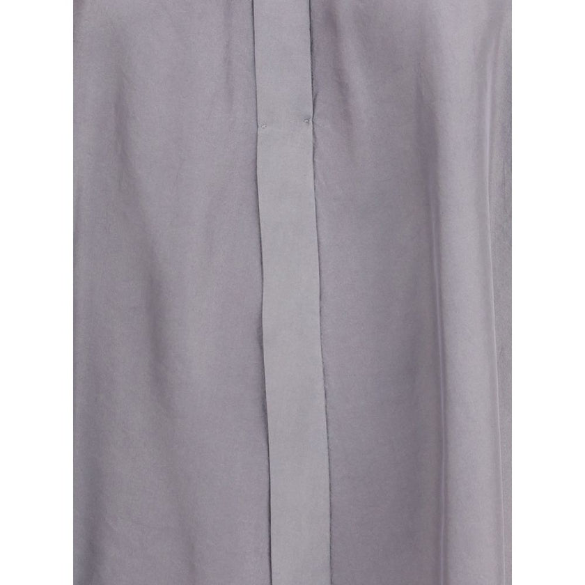 Forte_Forte Gray Silk Shirt Forte_Forte