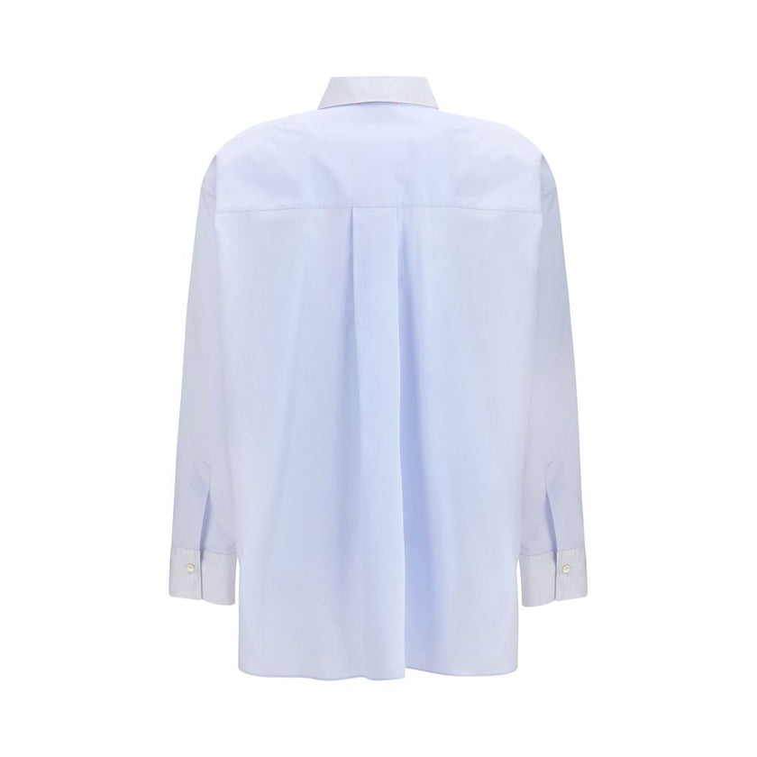 Forte_Forte Light Blue Cotton Dress Shirt Forte_Forte