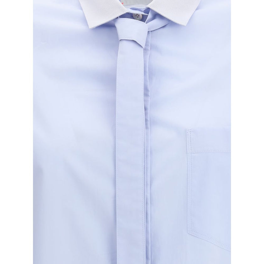 Forte_Forte Light Blue Cotton Dress Shirt Forte_Forte