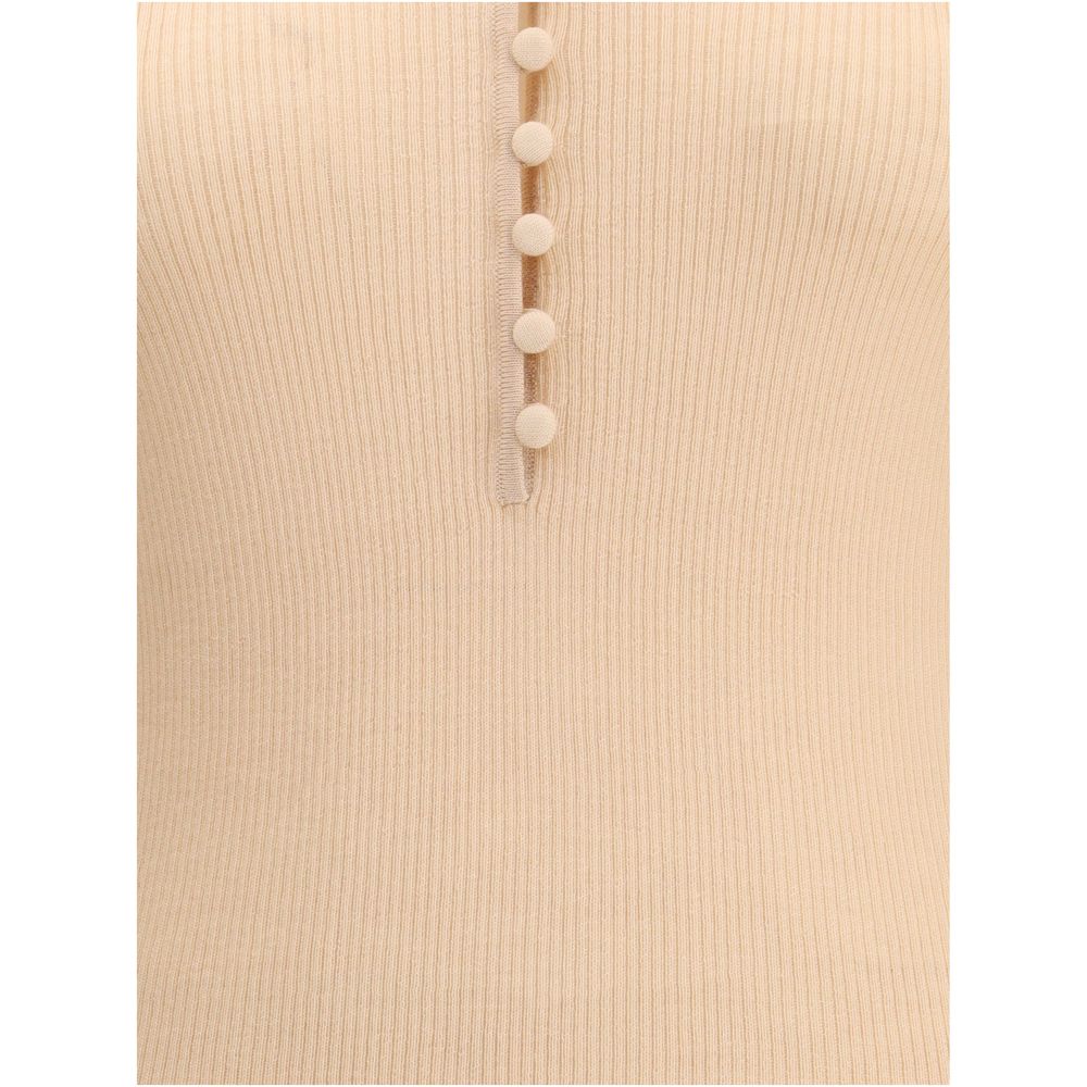 Chloé Merino Wool Henley Sweater Chloé