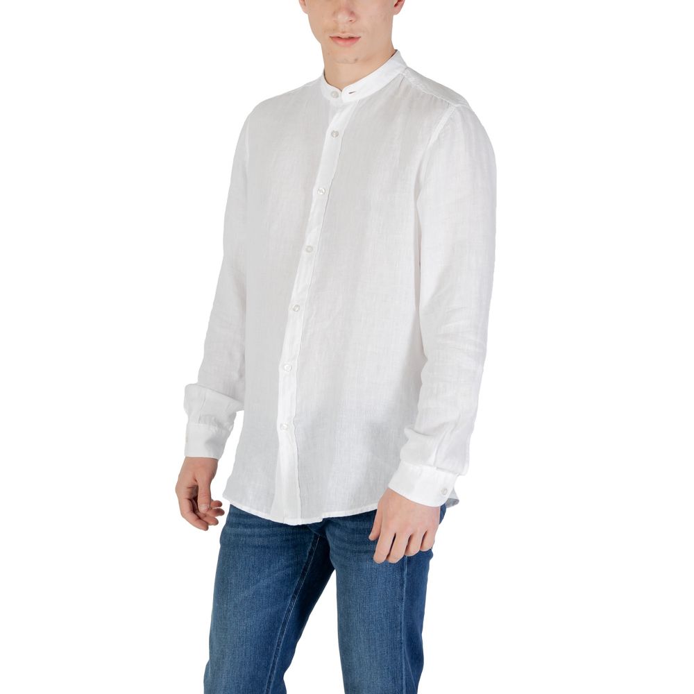 Hugo Boss White Linen Shirt Hugo Boss