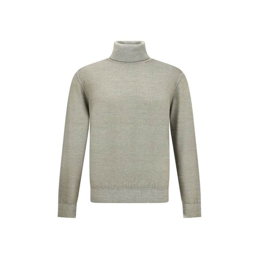 Cruciani Green Wool Turtleneck Cruciani