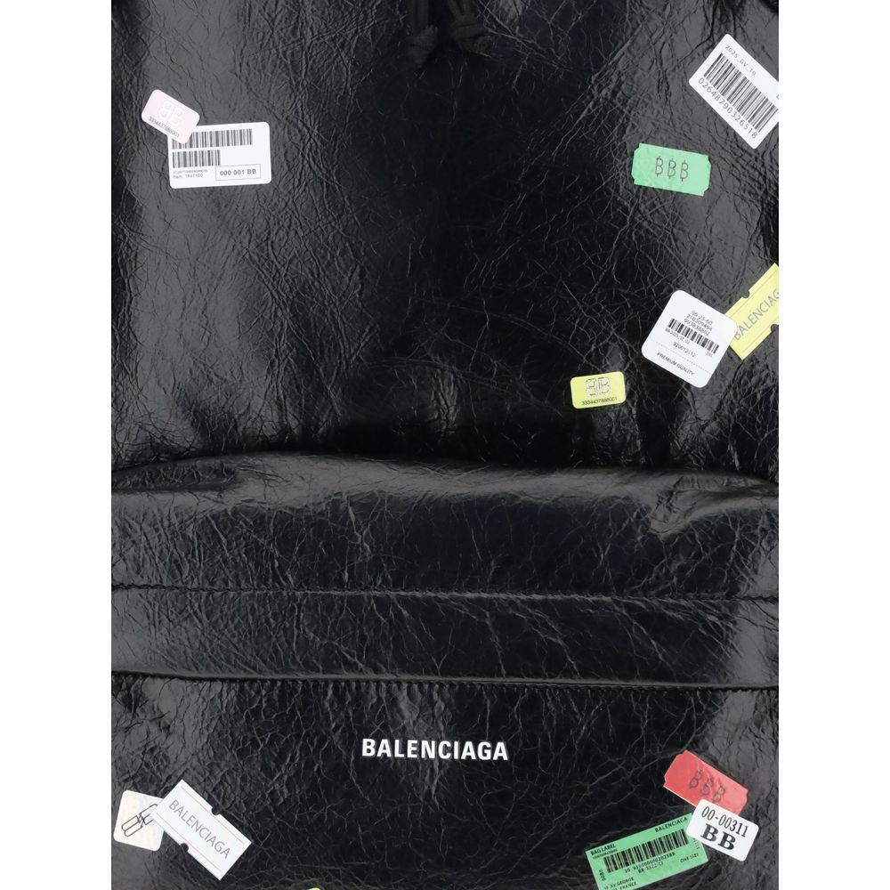 Balenciaga Explorer Backpack with printed stickers Balenciaga