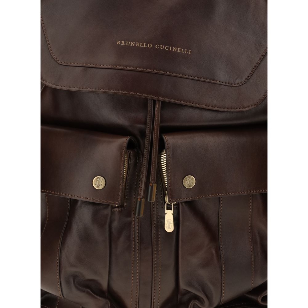 Brunello Cucinelli Leather Backpack Brunello Cucinelli