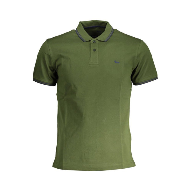 Harmont & Blaine Green Cotton Polo Shirt Harmont & Blaine