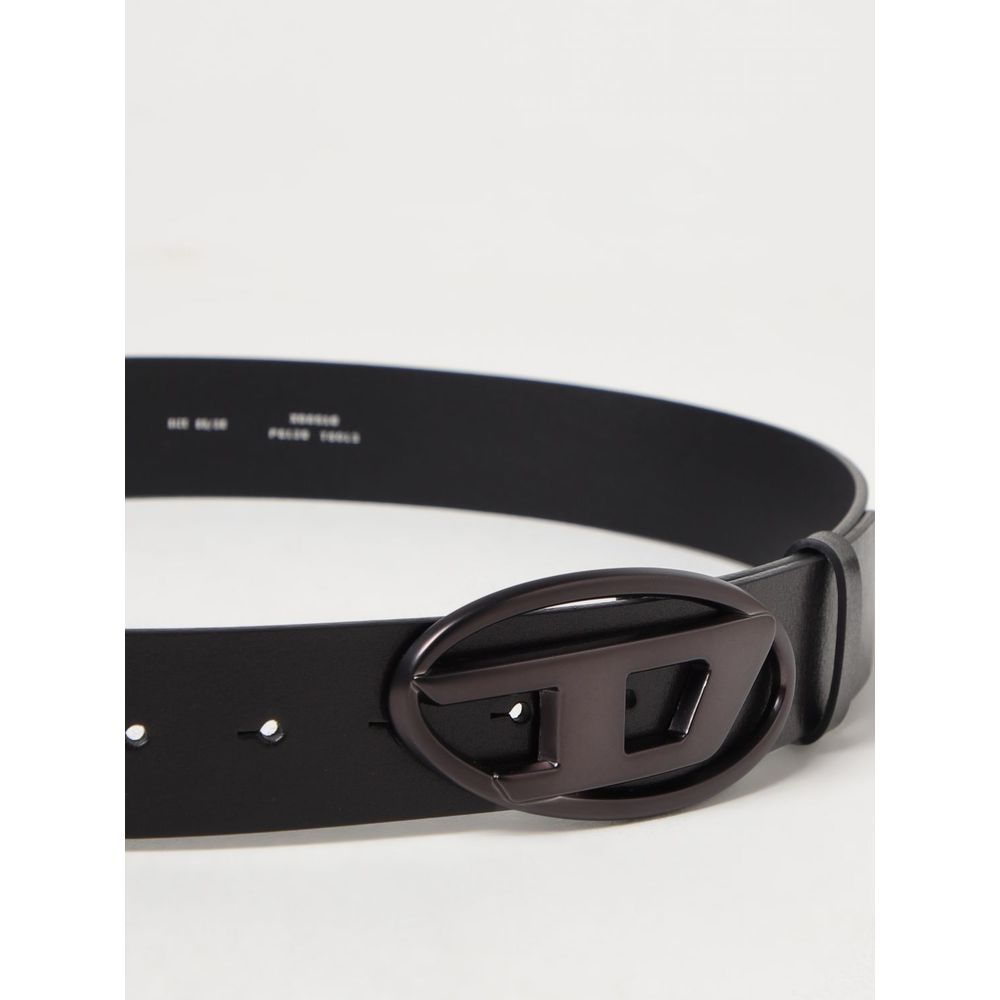 Diesel Black Leather Belt Diesel