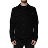 Dolce & Gabbana Black Cotton Denim Jacket Dolce & Gabbana