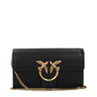 PINKO Black Leather Clutch Bags PINKO