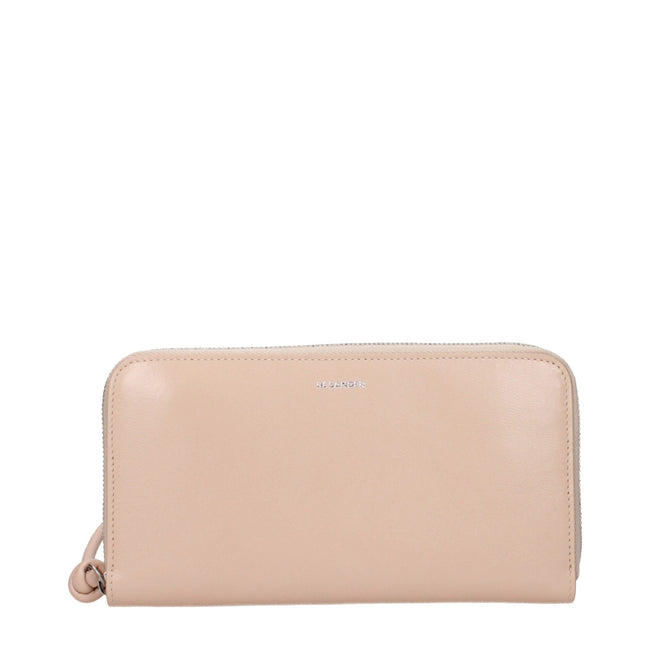 Jil Sander Pink Leather Wallets Jil Sander