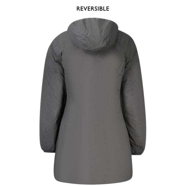 K-WAY Black Polyester Jackets & Coat K-WAY