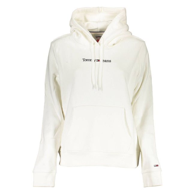 Tommy Hilfiger White Cotton Sweatshirt Tommy Hilfiger