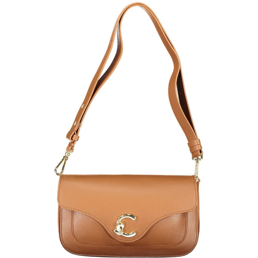 Coccinelle Marrone Leather Women Handbag Coccinelle