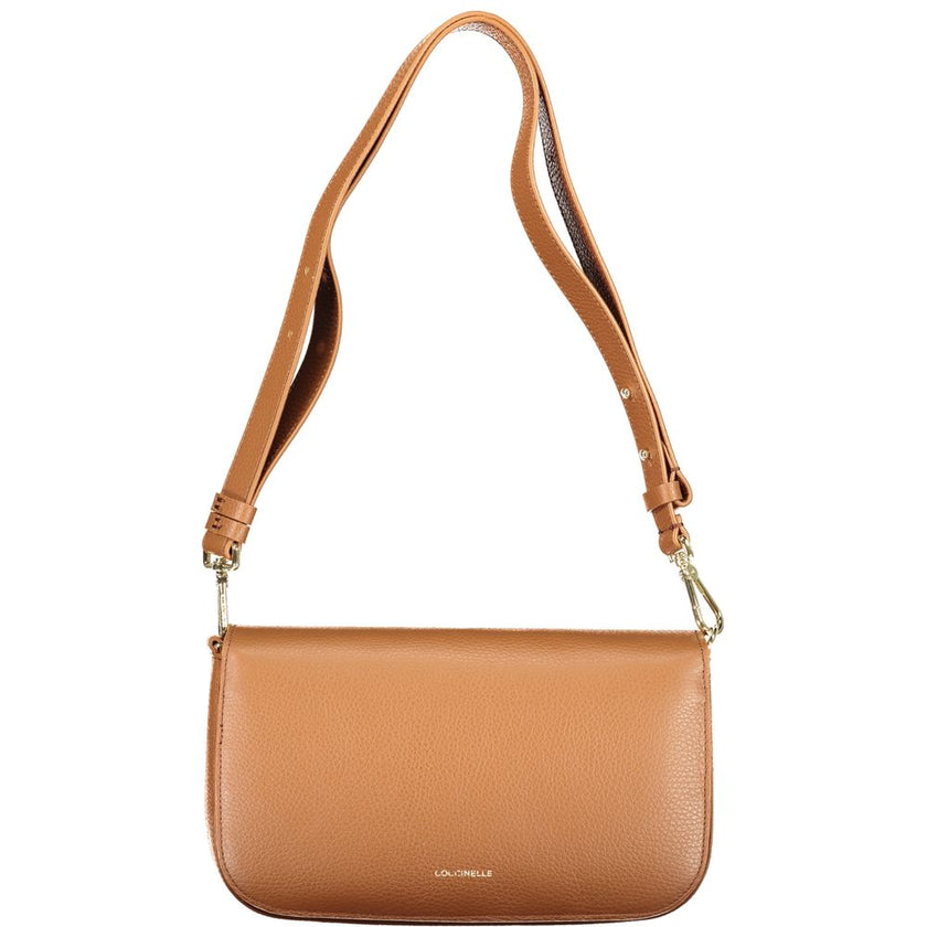 Coccinelle Marrone Leather Women Handbag Coccinelle