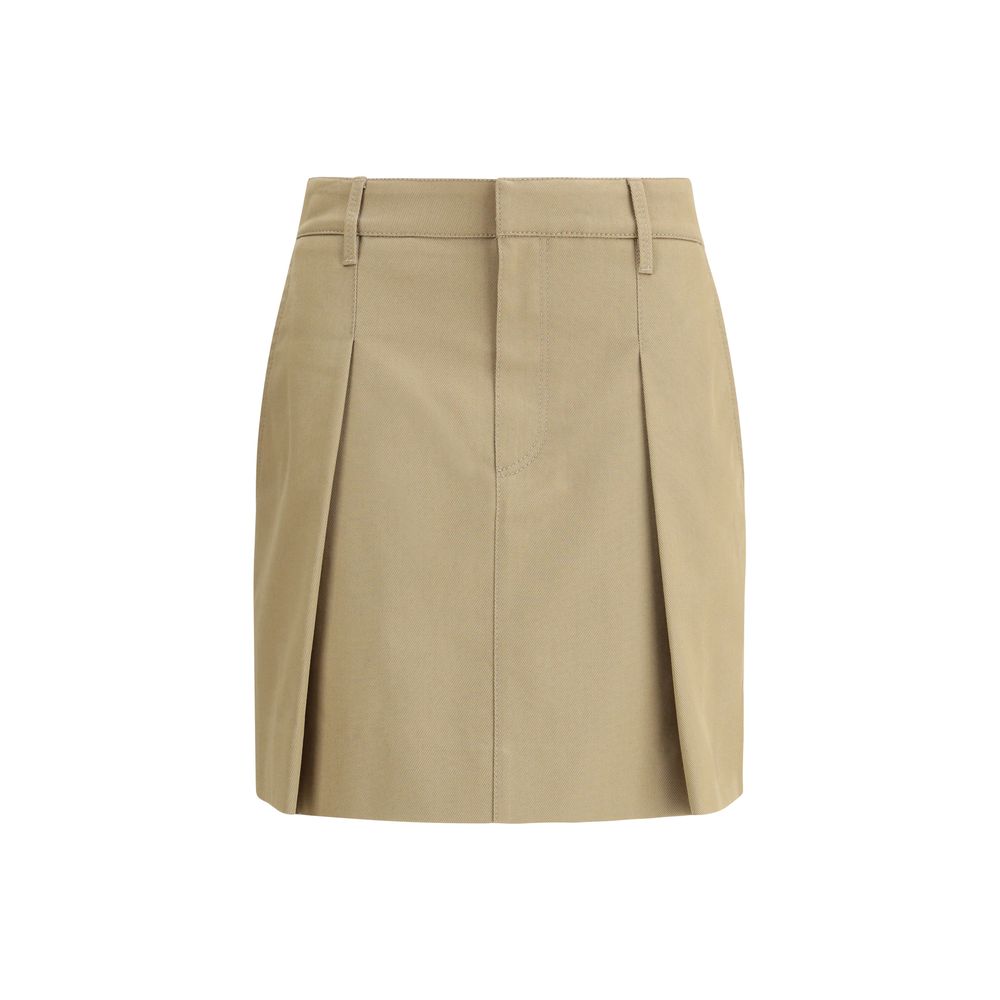Brunello Cucinelli Pleated cotton short Skirt Brunello Cucinelli