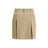 Brunello Cucinelli Pleated cotton short Skirt Brunello Cucinelli