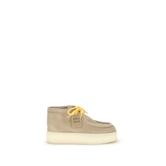 Miu Miu Platform leather Ankle Boots Miu Miu