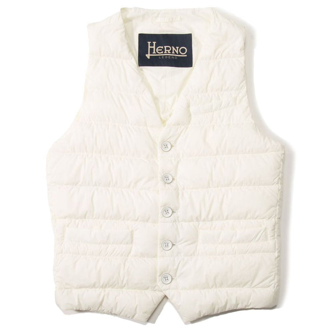 Herno White Polyamide Sleveless Jacket Herno