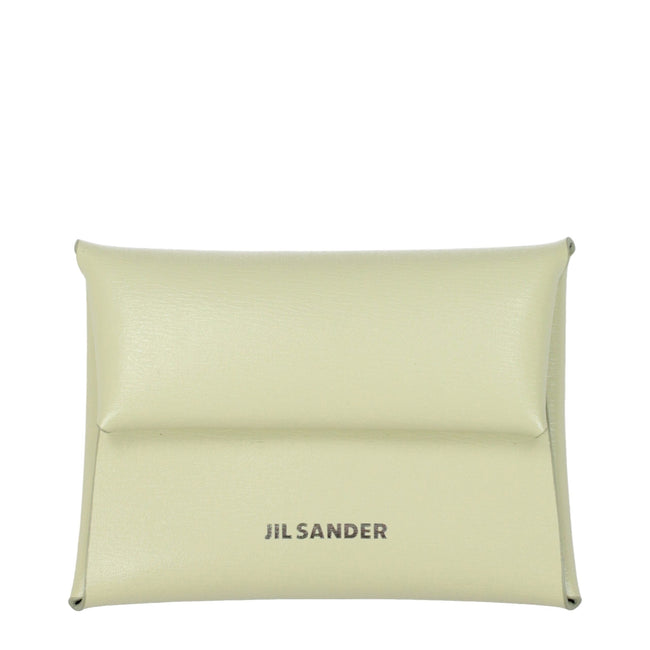 Jil Sander Green Leather Wallets Jil Sander