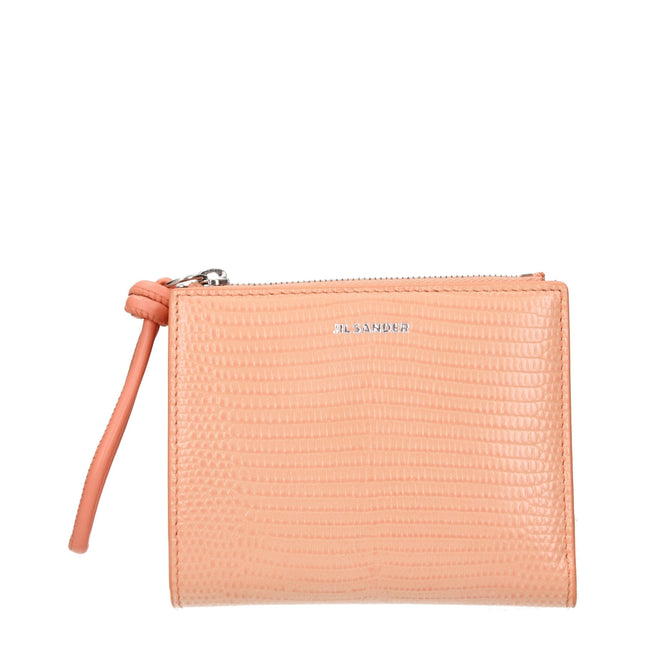 Jil Sander Pink Leather Wallets Jil Sander